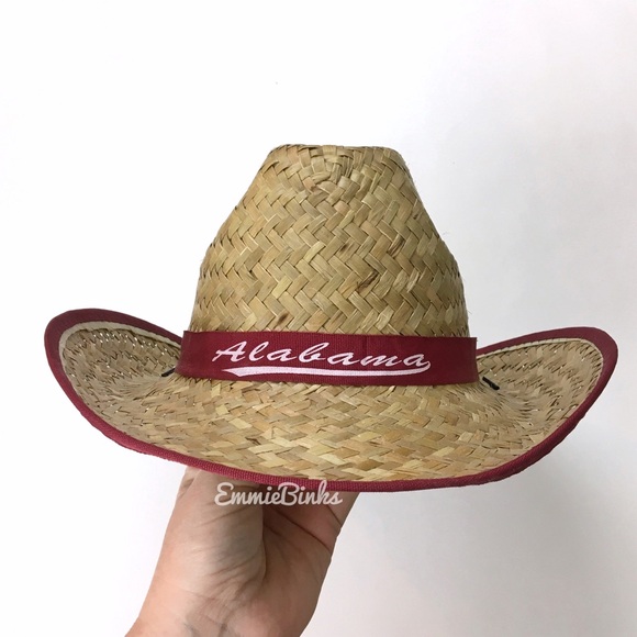 New Unisex University Of Alabama Paper Straw Cowboy Hat - Picture 10 of 12